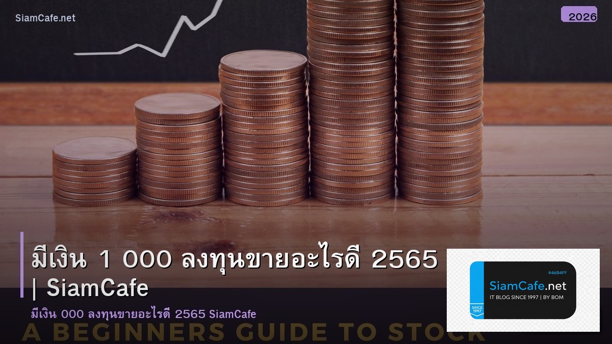 ม เงน 1 000 ลงทน ขาย อะไร ด 2565