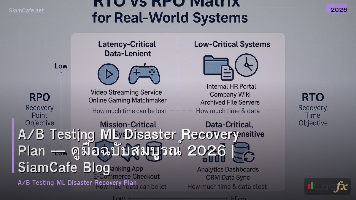 ab testing ml disaster recovery plan