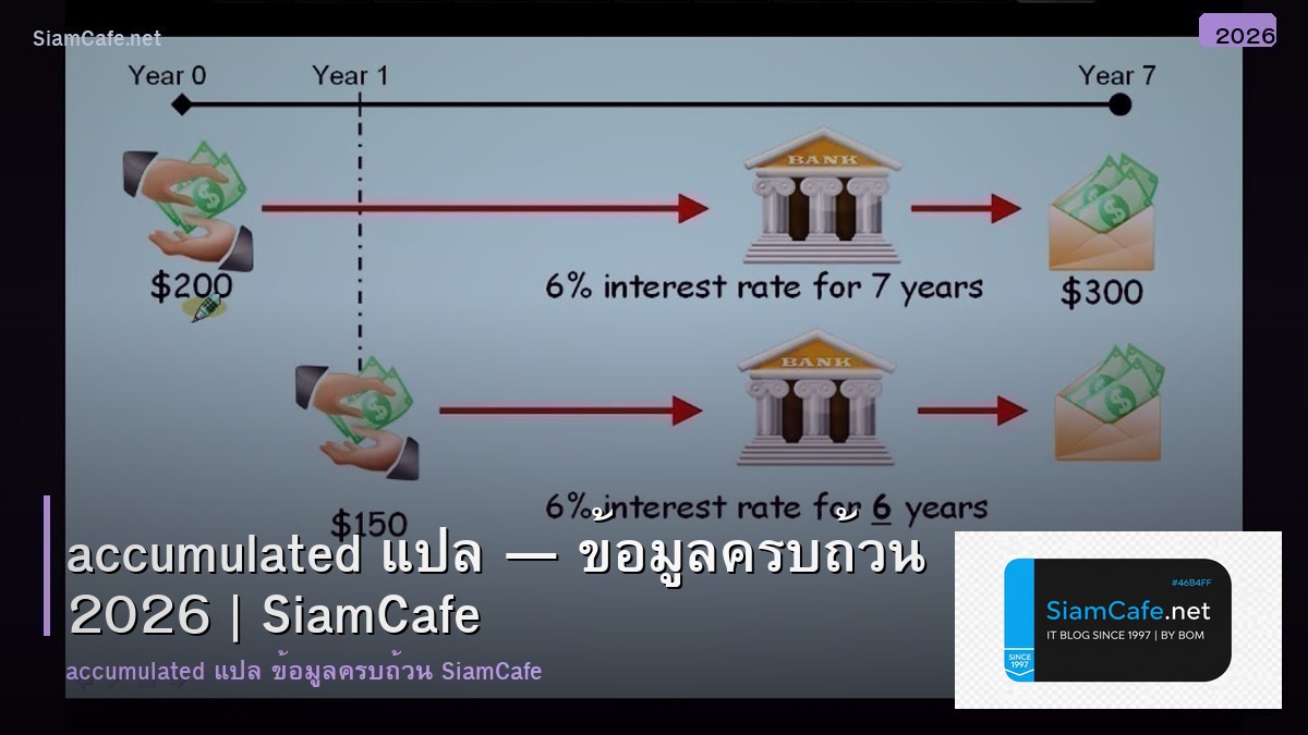 accumulated แปล