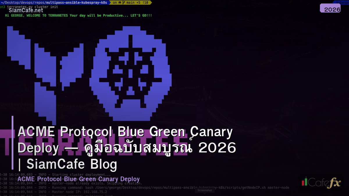 acme protocol blue green canary deploy