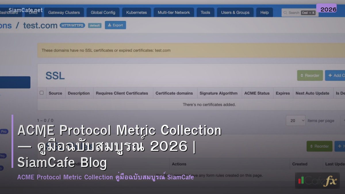 acme protocol metric collection