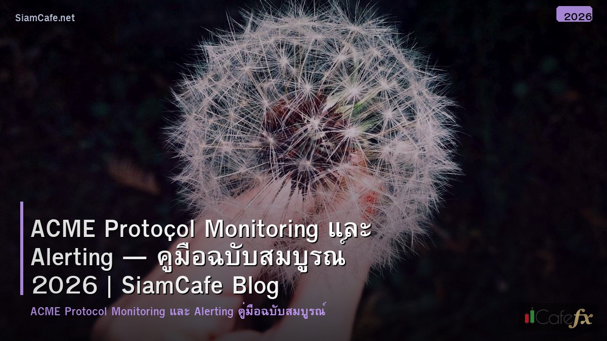 acme protocol monitoring และ alerting