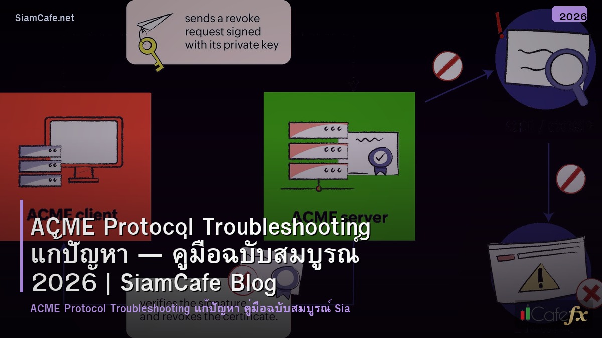 acme protocol troubleshooting แกปญหา
