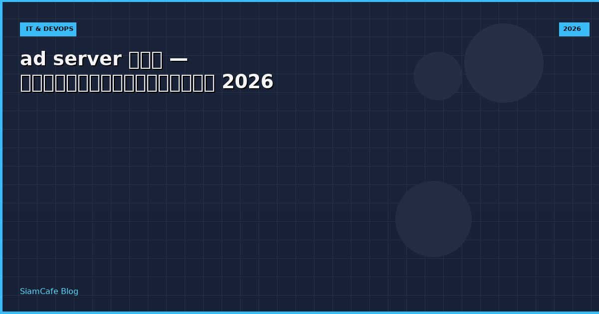 ad server คือ — คู่มือฉบับสมบูรณ์ 2026