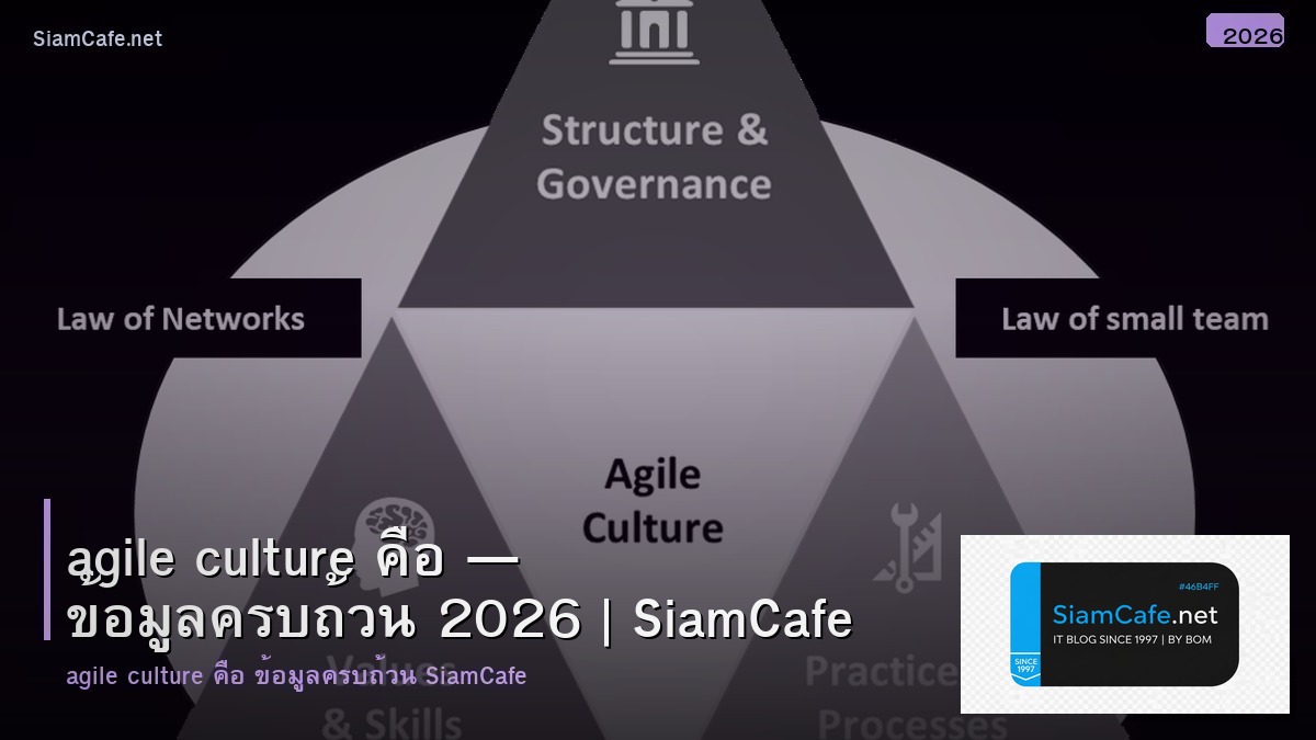 agile culture คอ