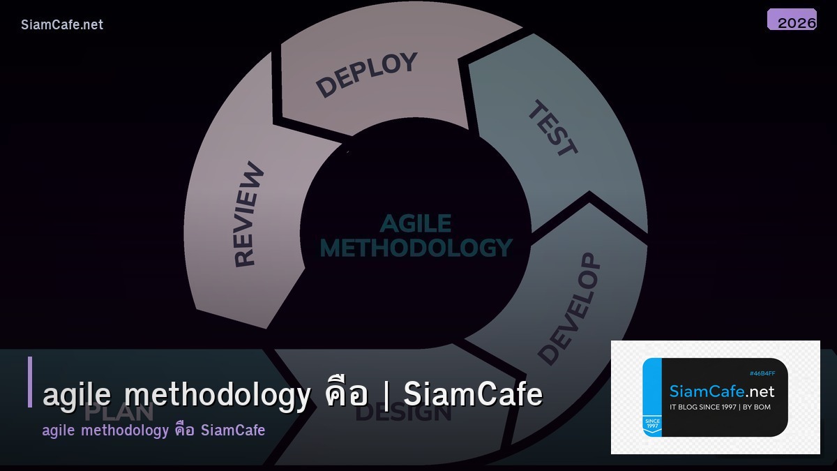 agile methodology คอ อะไร