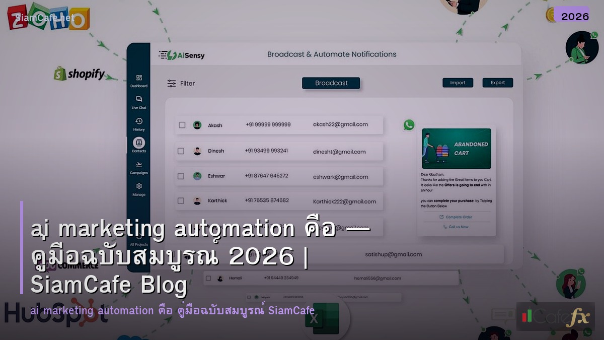 ai marketing automation คอ