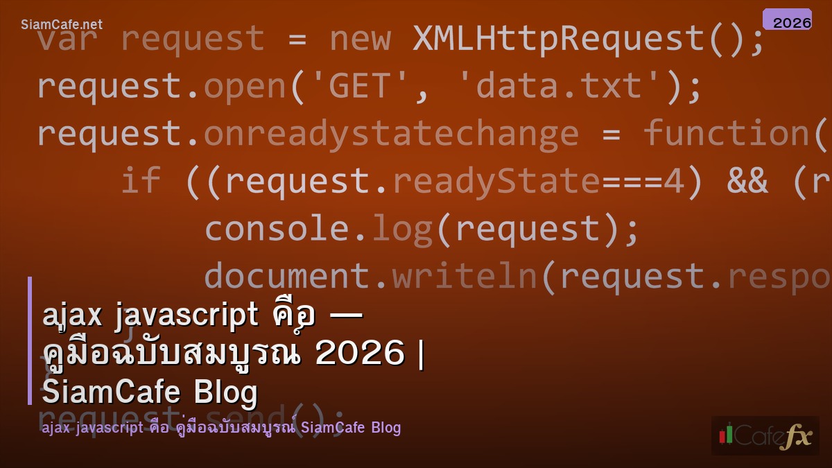 ajax javascript คอ