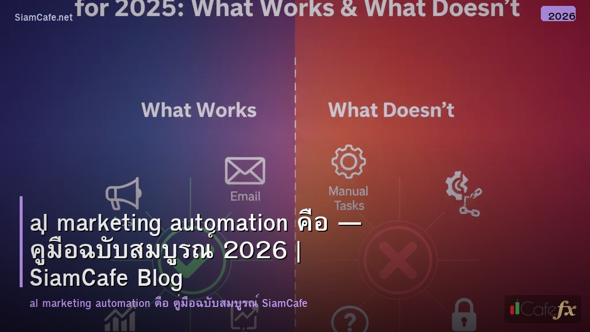 al marketing automation คอ