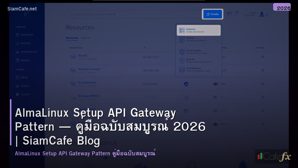 almalinux setup api gateway pattern