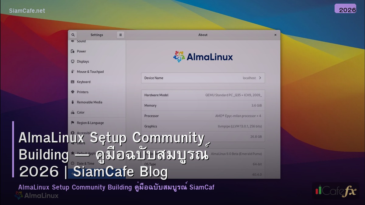 almalinux setup community building