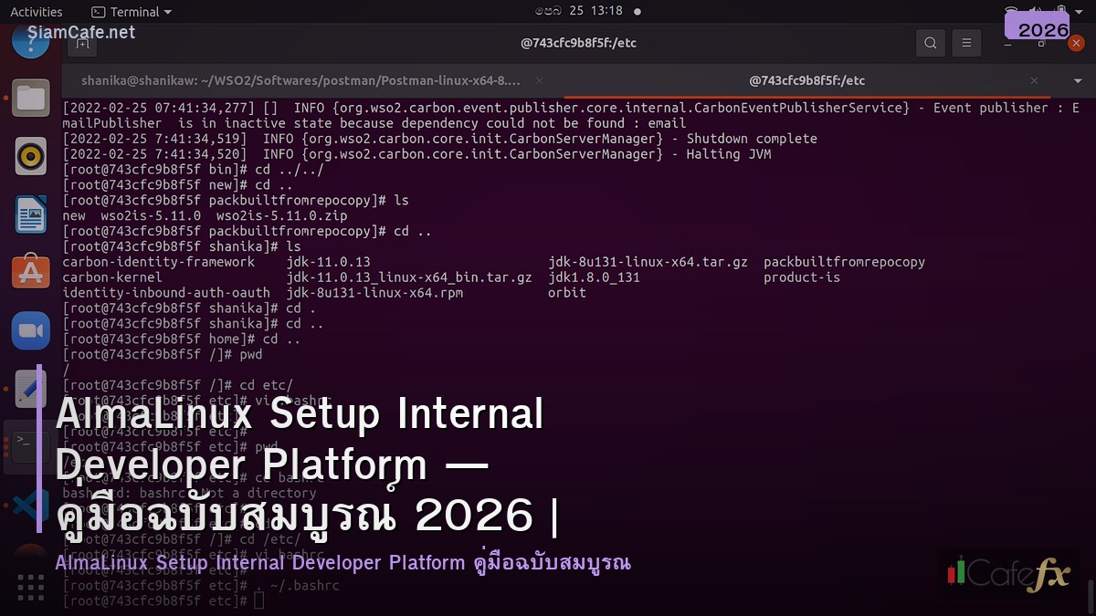 almalinux setup internal developer platform