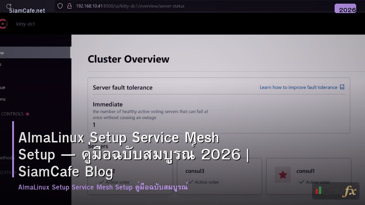almalinux setup service mesh setup