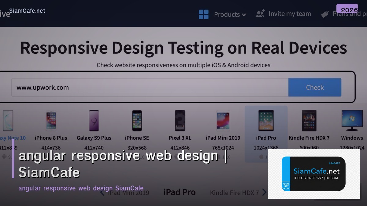 angular responsive web design