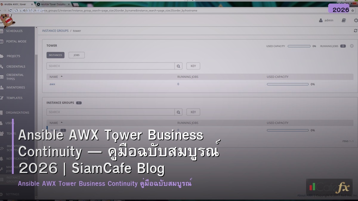 ansible awx tower business continuity