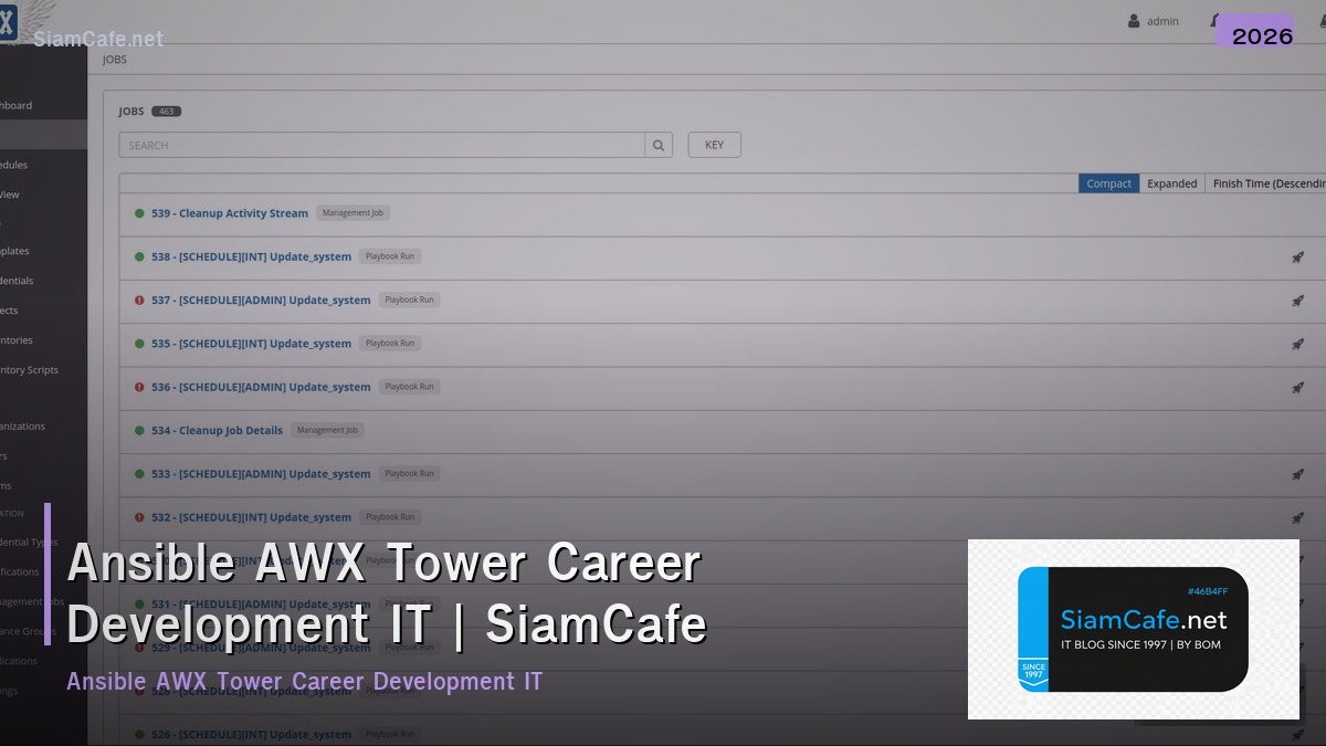 ansible awx tower career development it