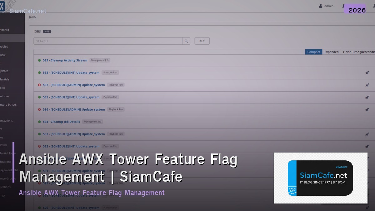 ansible awx tower feature flag management