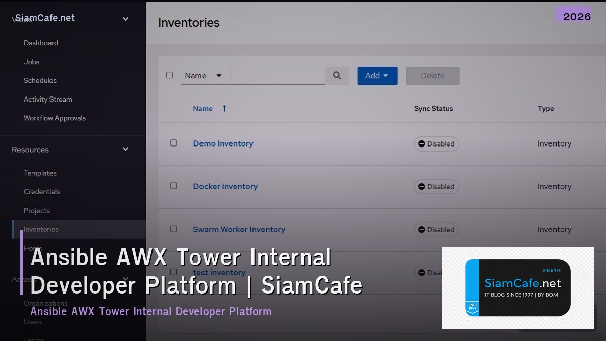 ansible awx tower internal developer platform