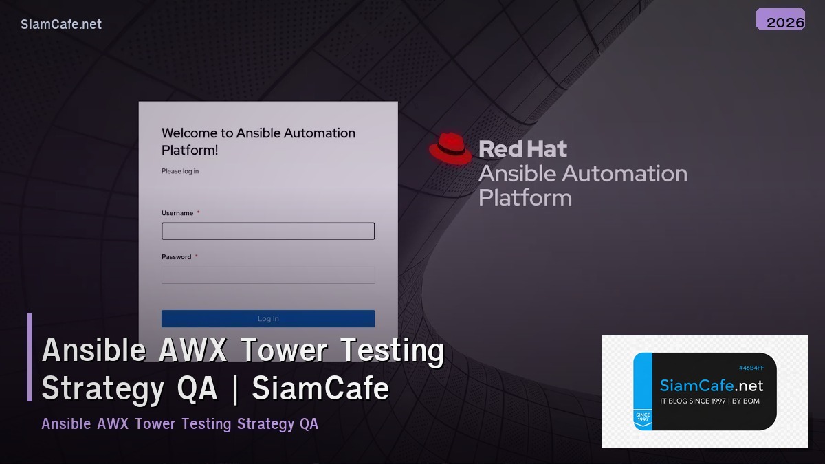 ansible awx tower testing strategy qa