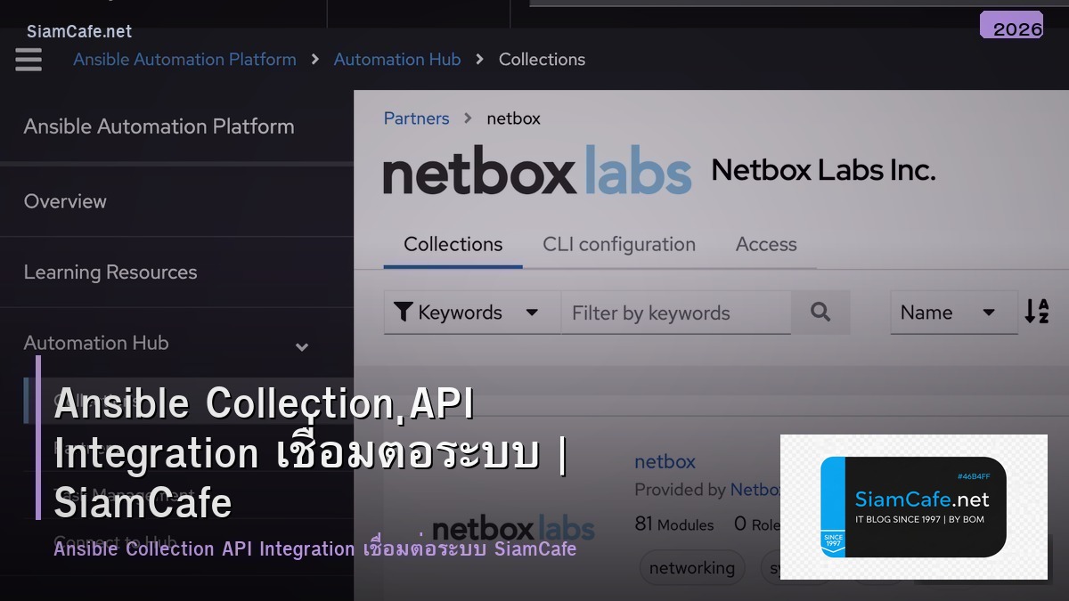 ansible collection api integration เชอมตอระบบ