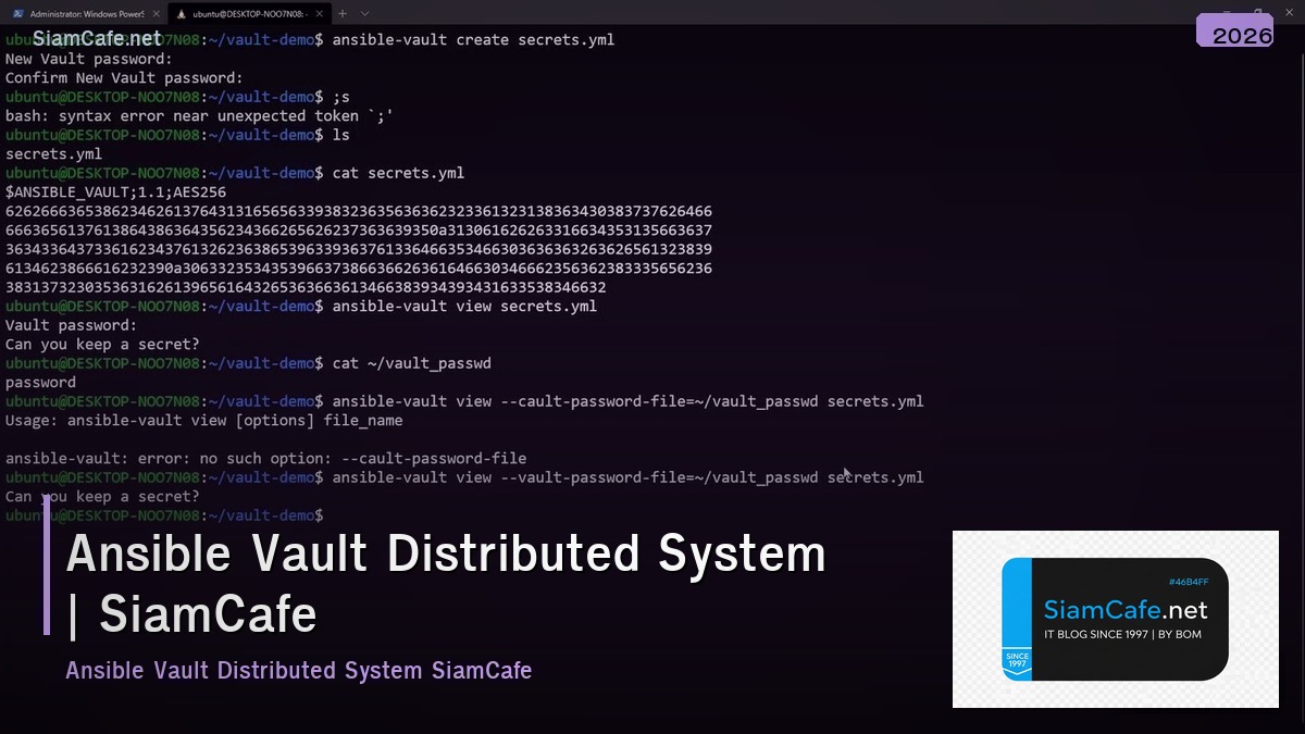 ansible vault distributed system