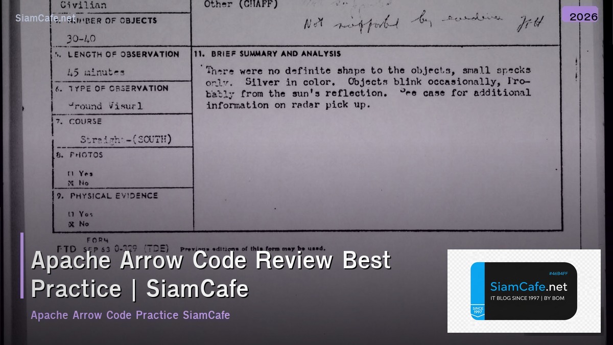 apache arrow code review best practice