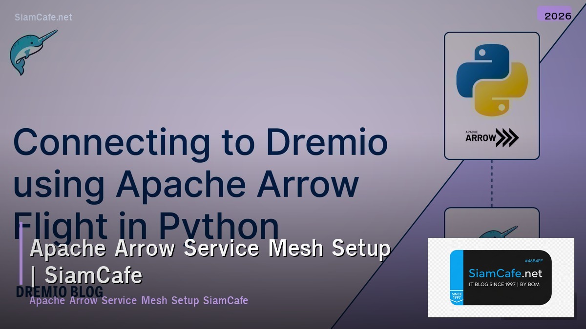 apache arrow service mesh setup