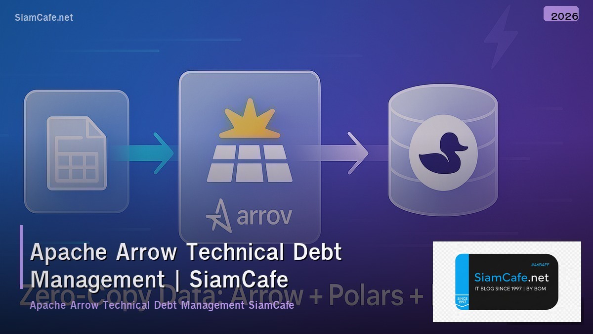 apache arrow technical debt management