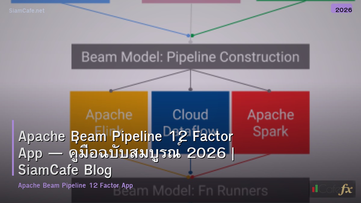 apache beam pipeline 12 factor app