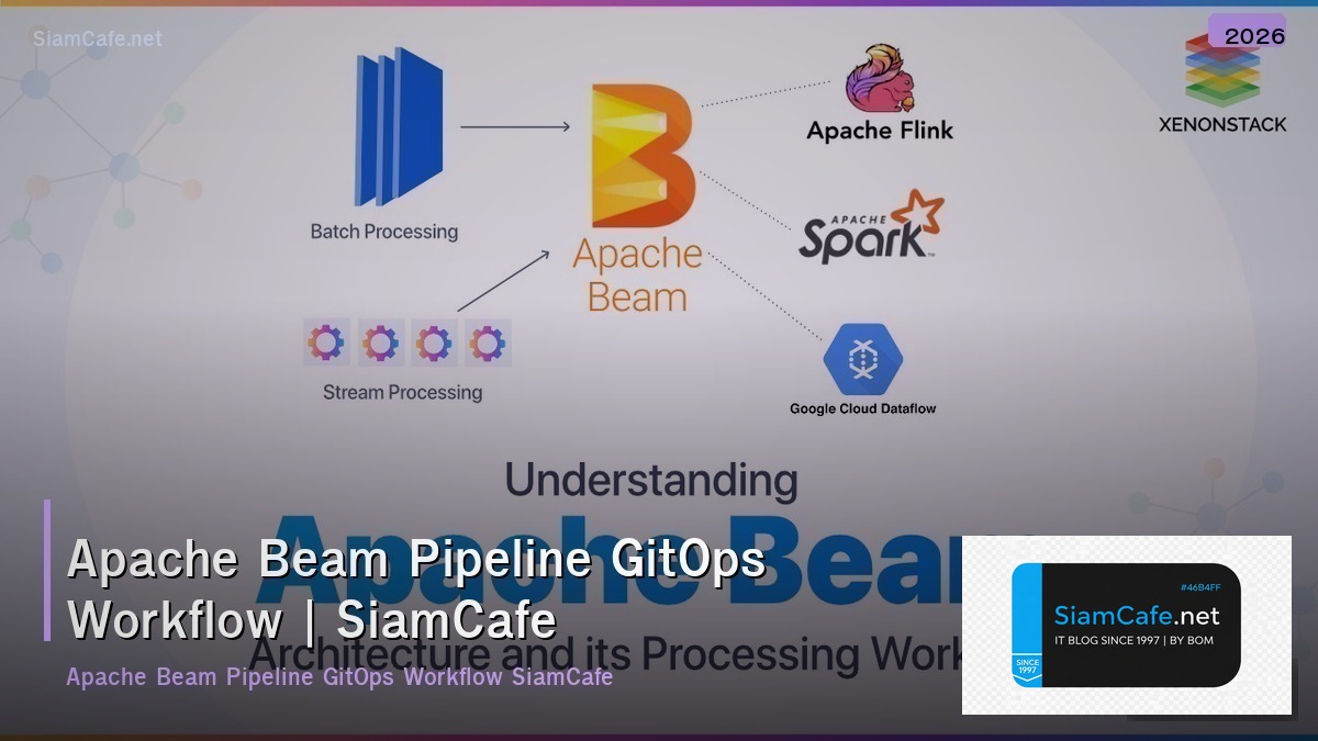 apache beam pipeline gitops workflow