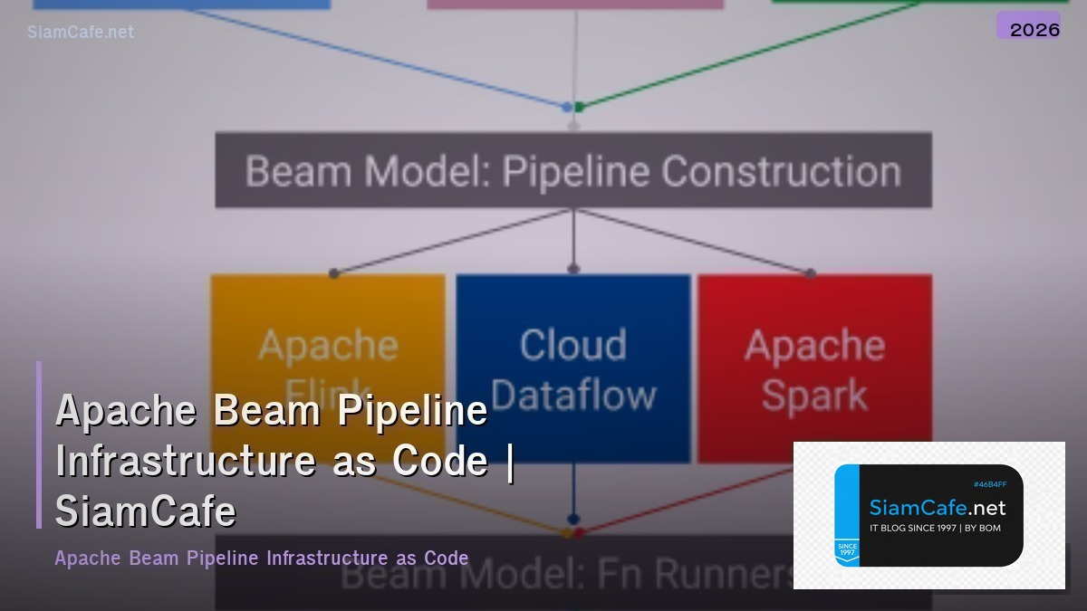 apache beam pipeline infrastructure as code
