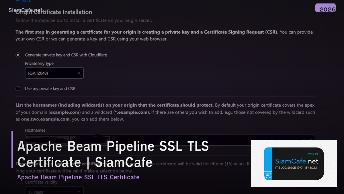 apache beam pipeline ssl tls certificate