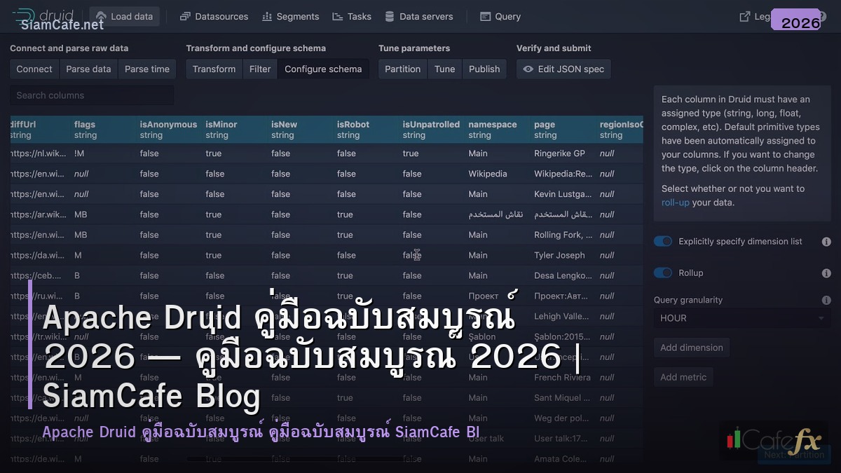 apache druid คมอฉบบสมบรณ 2026