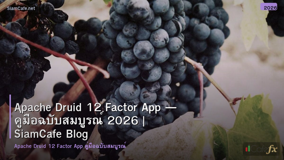 apache druid 12 factor app