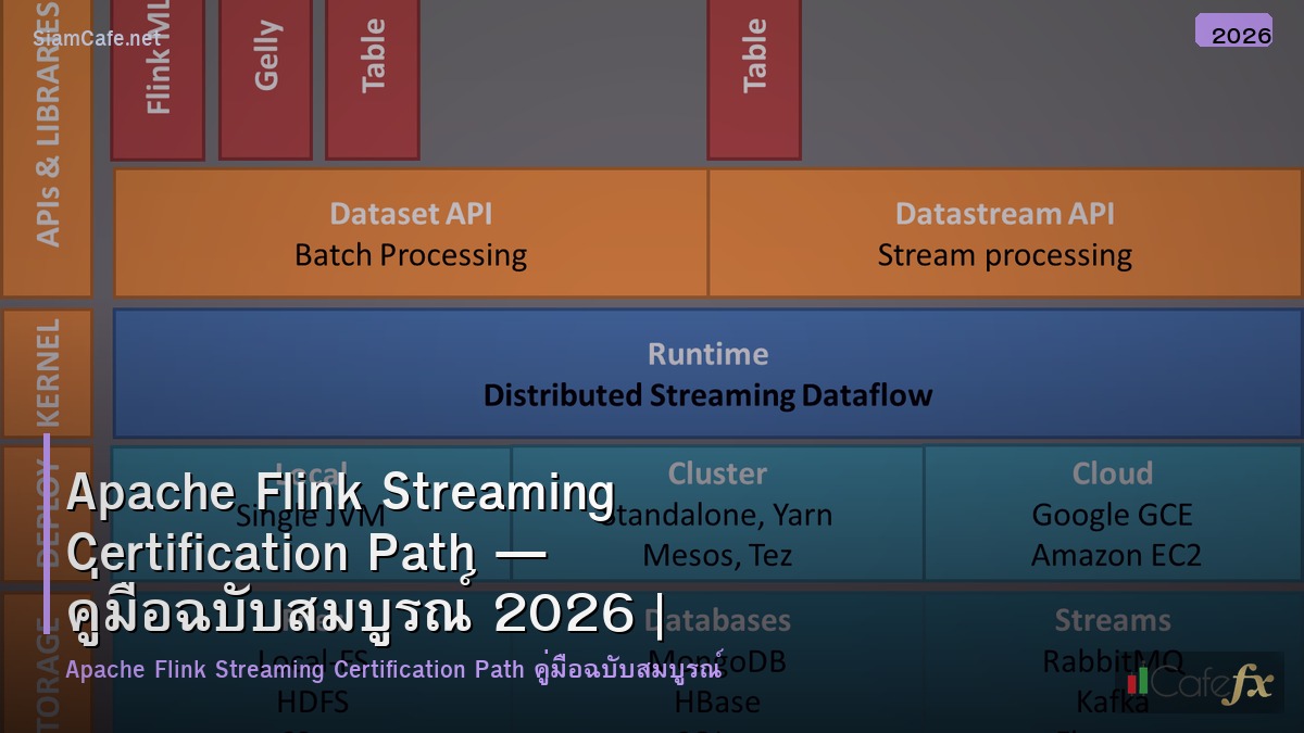 apache flink streaming certification path