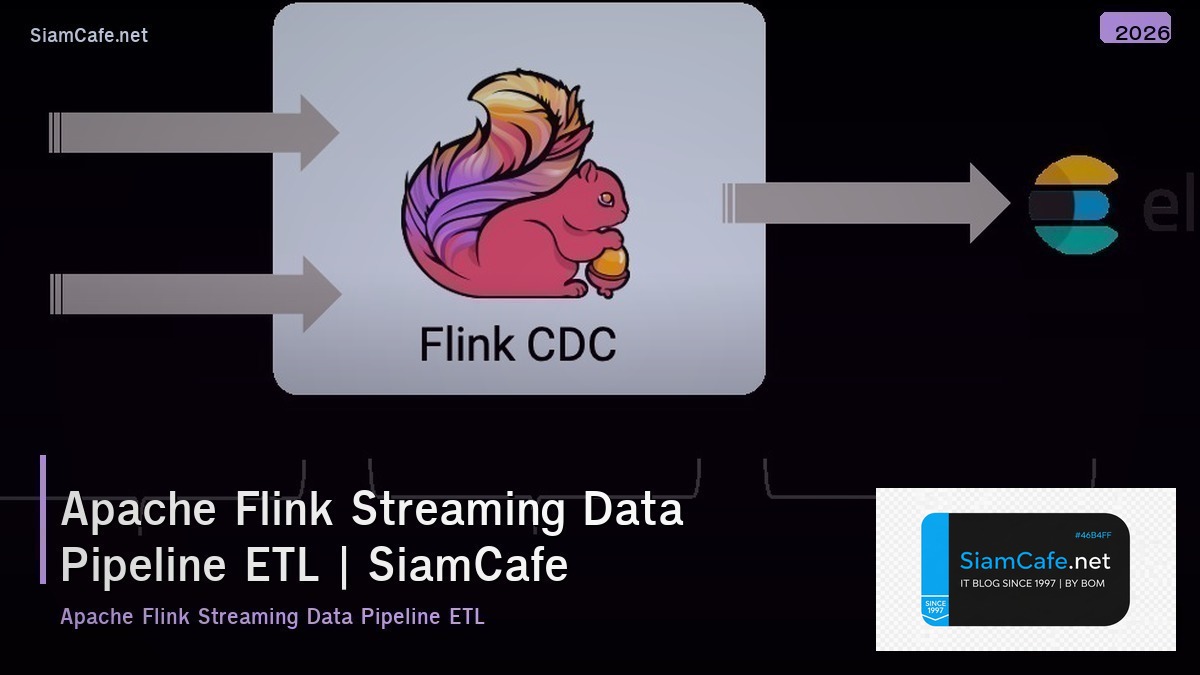 apache flink streaming data pipeline etl