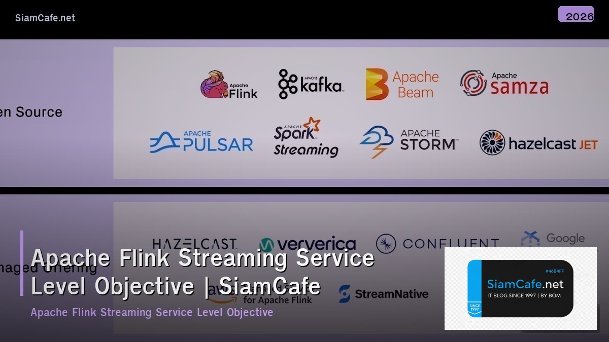 apache flink streaming service level objective slo