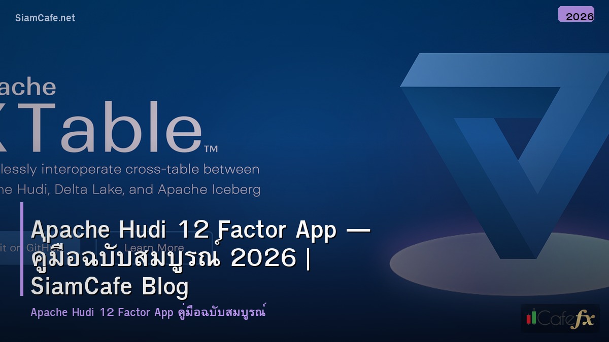 apache hudi 12 factor app