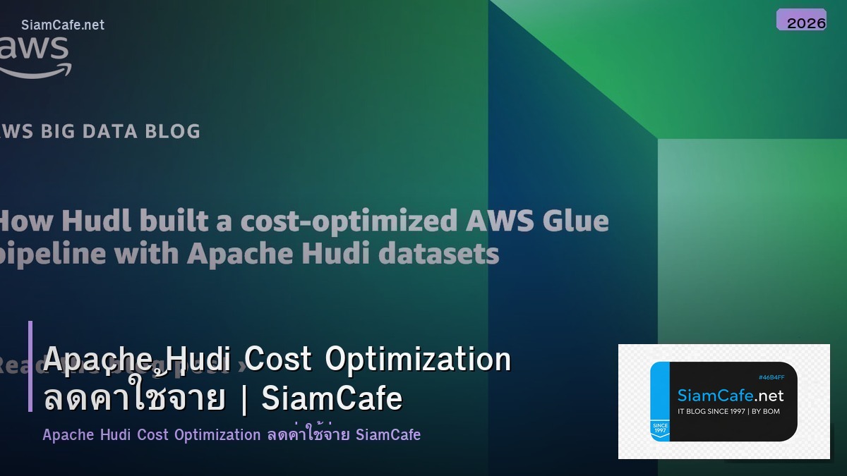 apache hudi cost optimization ลดคาใชจาย