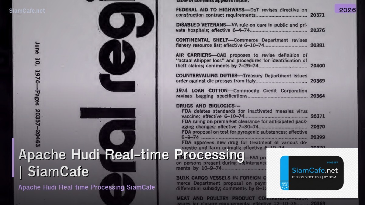 apache hudi real time processing