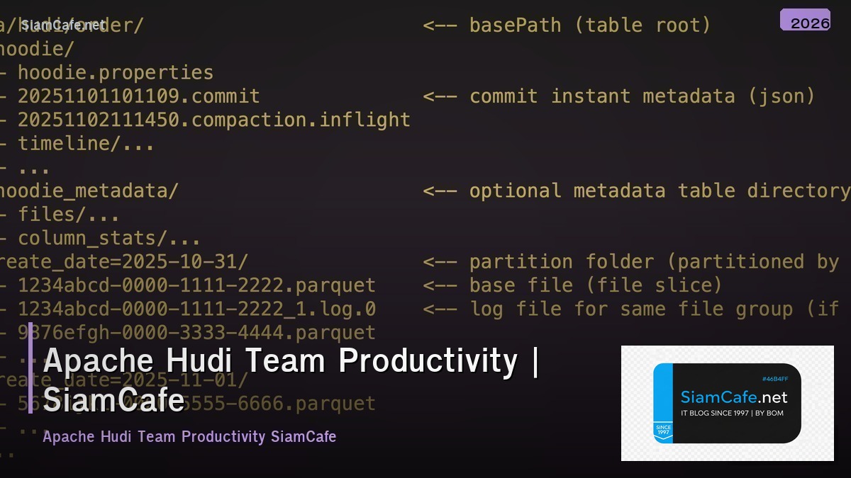 apache hudi team productivity