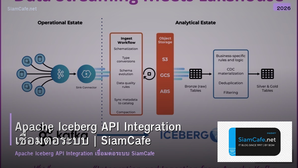 apache iceberg api integration เชอมตอระบบ