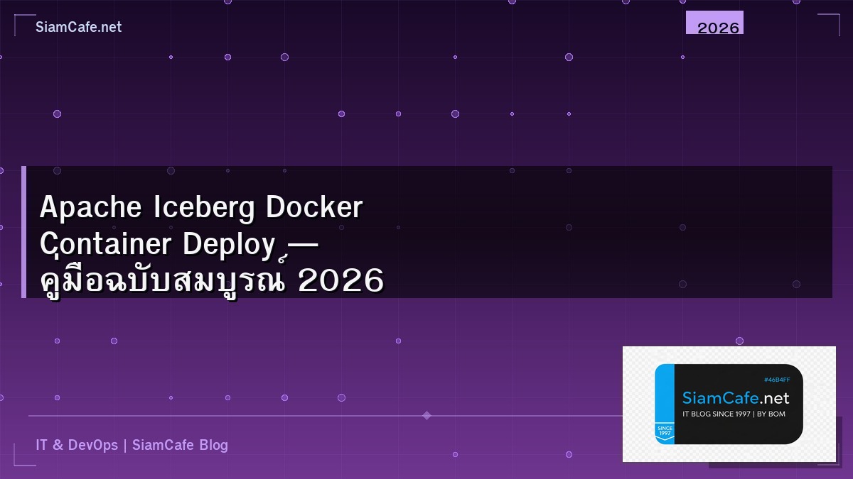 apache iceberg docker container deploy