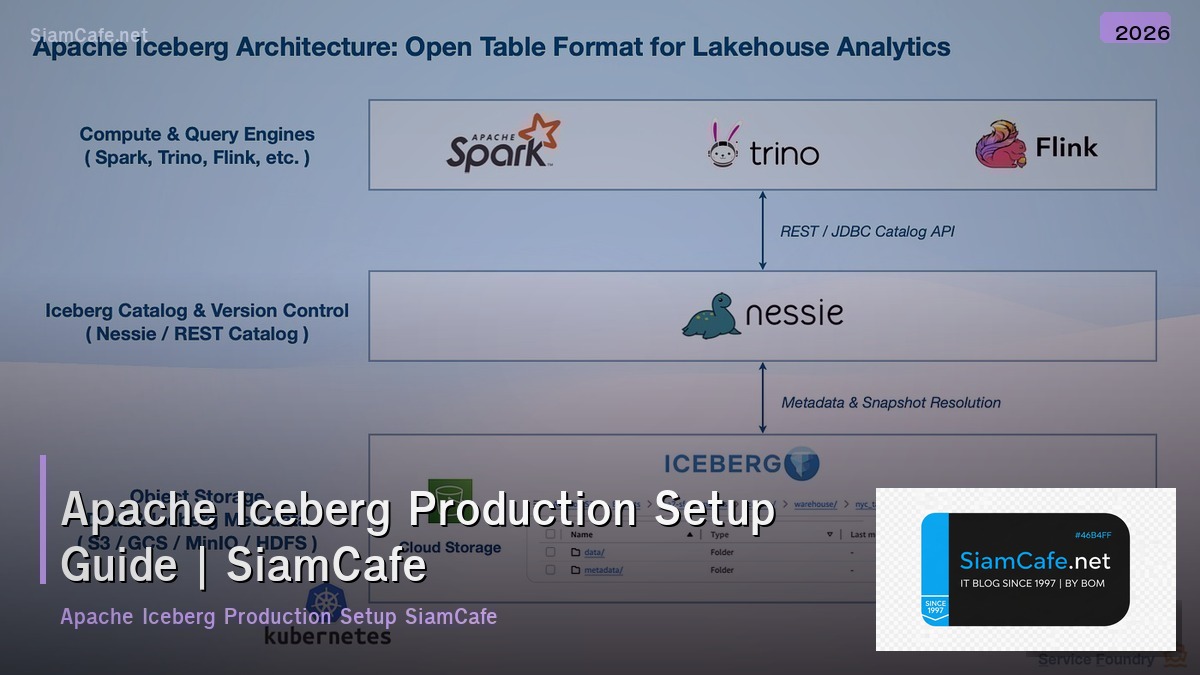 apache iceberg production setup guide