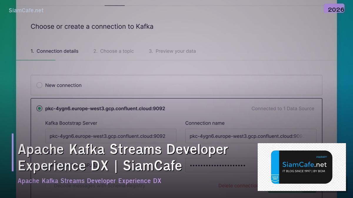 apache kafka streams developer experience dx