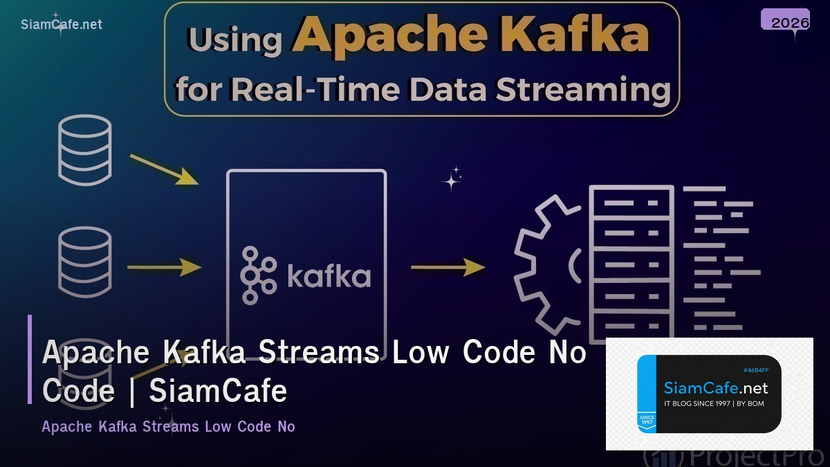 apache kafka streams low code no code