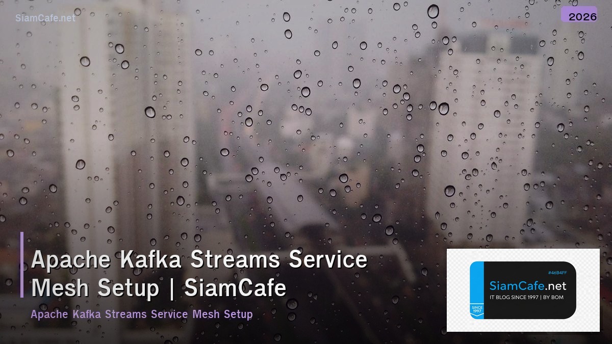 apache kafka streams service mesh setup