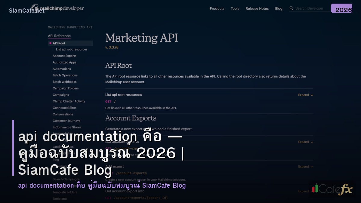 api documentation คอ