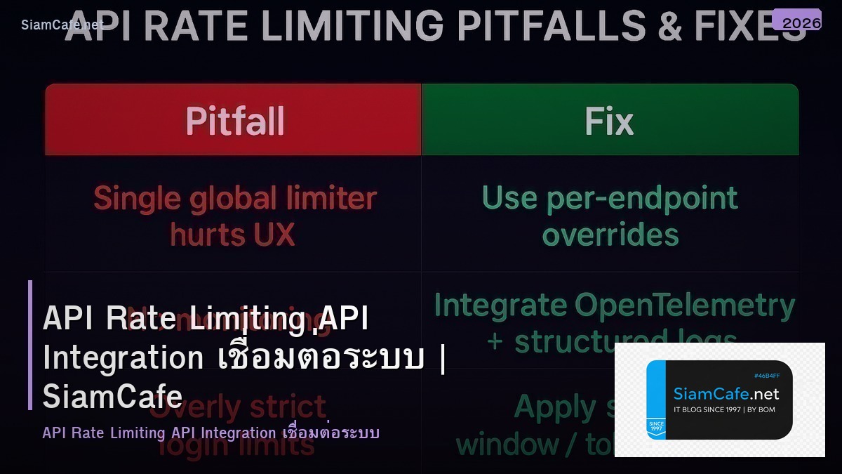 api rate limiting api integration เชอมตอระบบ