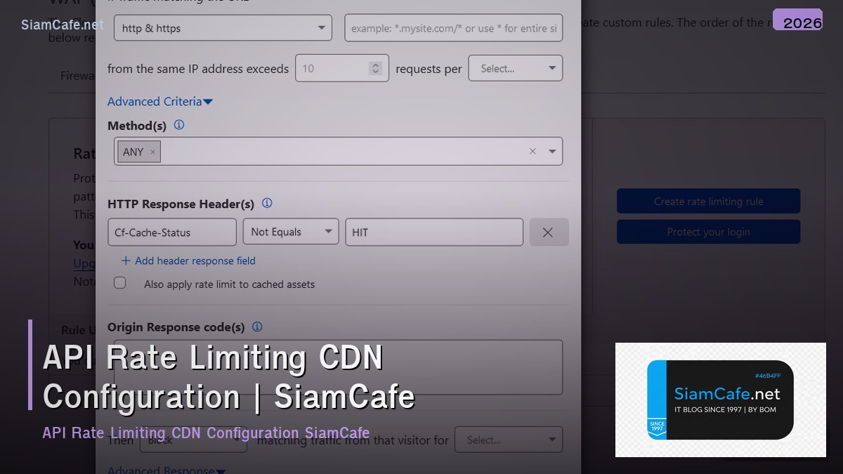 api rate limiting cdn configuration